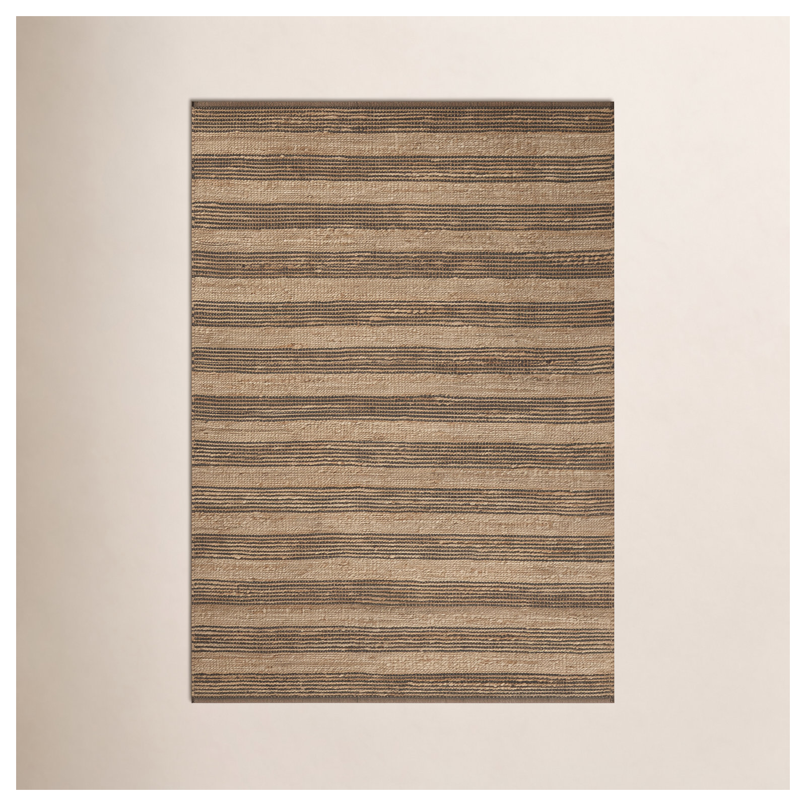 Judy Natural / Chocolate Area Rug, Rectangle 8'6" x 11'6"