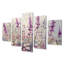 Jacklon - Wildflowers Wall Art - Art mural traditionnel pour le salon 5 pièces