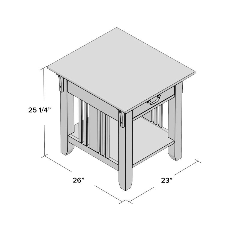 Schubert End Table with Storage