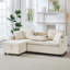 3 Seater Linen Sofa Bed-365104659