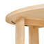 Table de salle à manger d'intérieur en bois massif, naturel