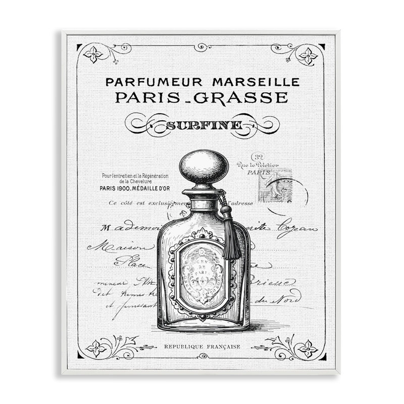 Estampe numérique de luxe rétro française, giclée par lettrage et doublure, H 14 po x l 11 po