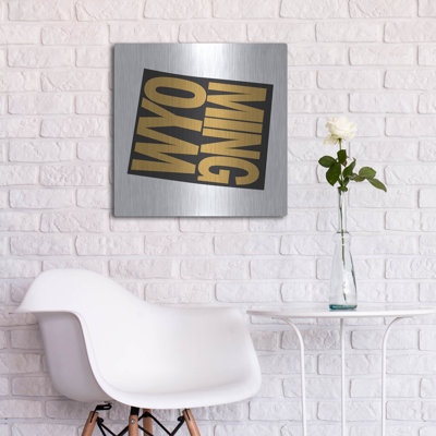 Latitude Run® 'Wyoming 2' by Art Licensing Studio Metal Wall Art,