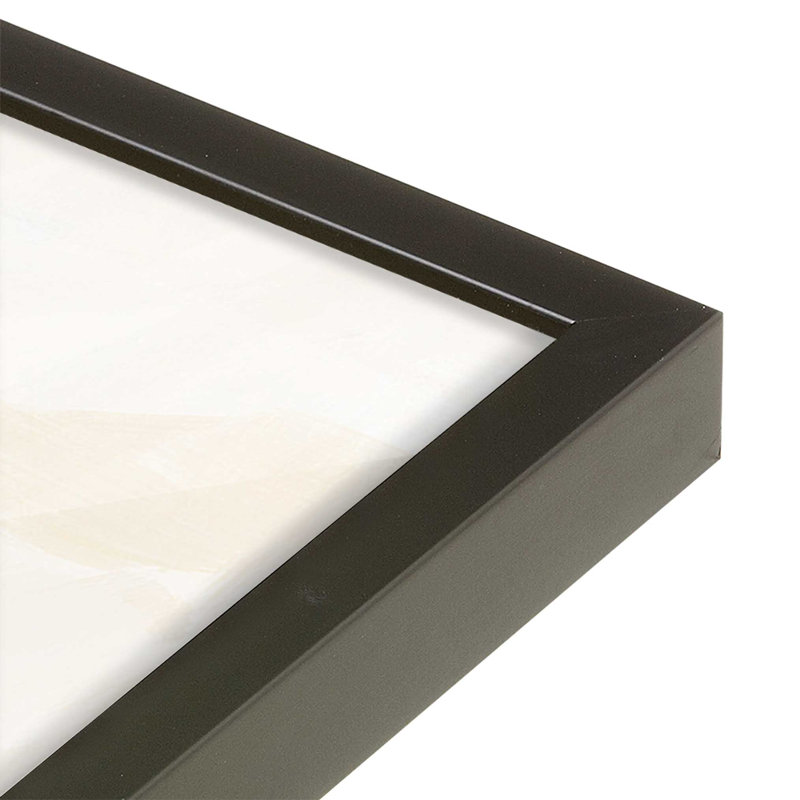 «Cloud-Kissed Landscape II», reproduction sur toile, Cadre d'angle ouvert noir satiné, H 13,5 po x l 13,5 po