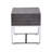 Rectangular End Table With 1 Drawer And Metal Base