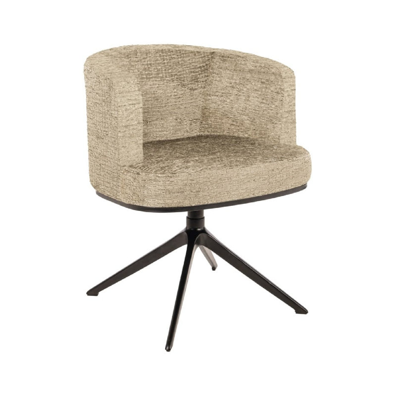 Upholstered Swivel Barrel Chair