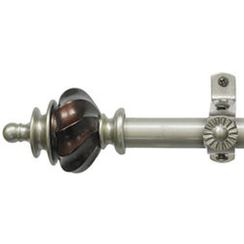 Annyssa Single Curtain Rod, 1" H x 86" W x 1" D
