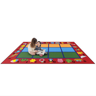 Educational Alphabet Phonics Area Rug