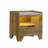 1-Drawer Nightstand with Integrated LED, Medium Oak