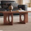 Table basse de style noyer Wabi-sabi