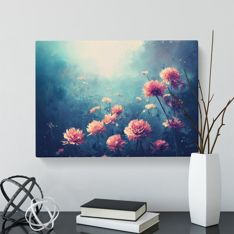 Field Of Flowers - Wrapped Canvas Print, 35cm H x 50cm W x 3cm D