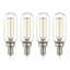Set Of 4 - Tabby Dimmable T8 Led Filament Light Bulb