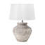 Lampe de table 20 po blanc antique Seto