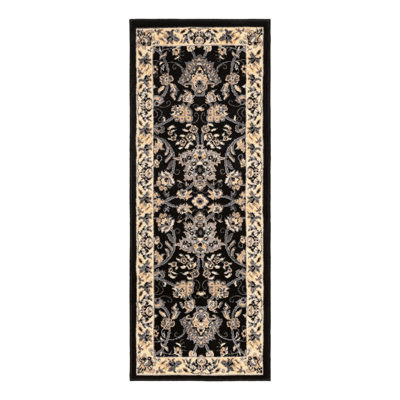 Hanan Floral Black Area Rug