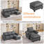 Fauteuil en similicuir avec repose-pieds l 44,5 po-1342293045-1342405873