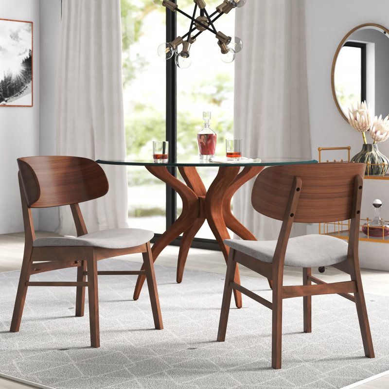 Partington 18.5'' H Upholstered Side Chair, Smoke