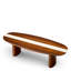 Coffee Table Jenson Mahogany Wood High Gloss