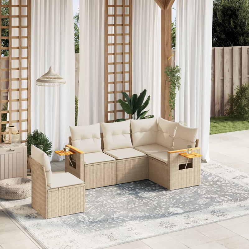 Ensemble de canapé de jardin Vidaxl beige