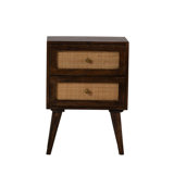 Glines 18'' W Solid Wood Nightstand