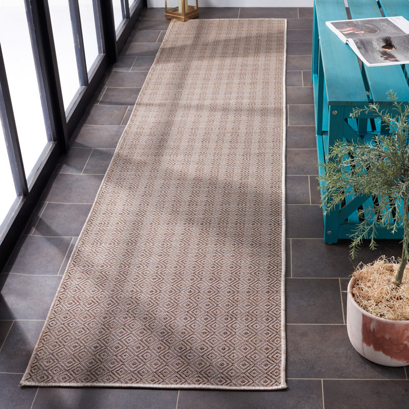 Alexios Performance Geometric Indoor/Outdoor Area Rug, Runner 2' x 9'