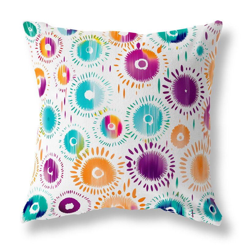Coussin Tribal Tints, H 16 po x l 16 po, Broadcloth