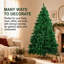 Arbre de Noël artificiel à charnières non éclairées, branches denses, décoration de Noël réaliste-808395593-808395607
