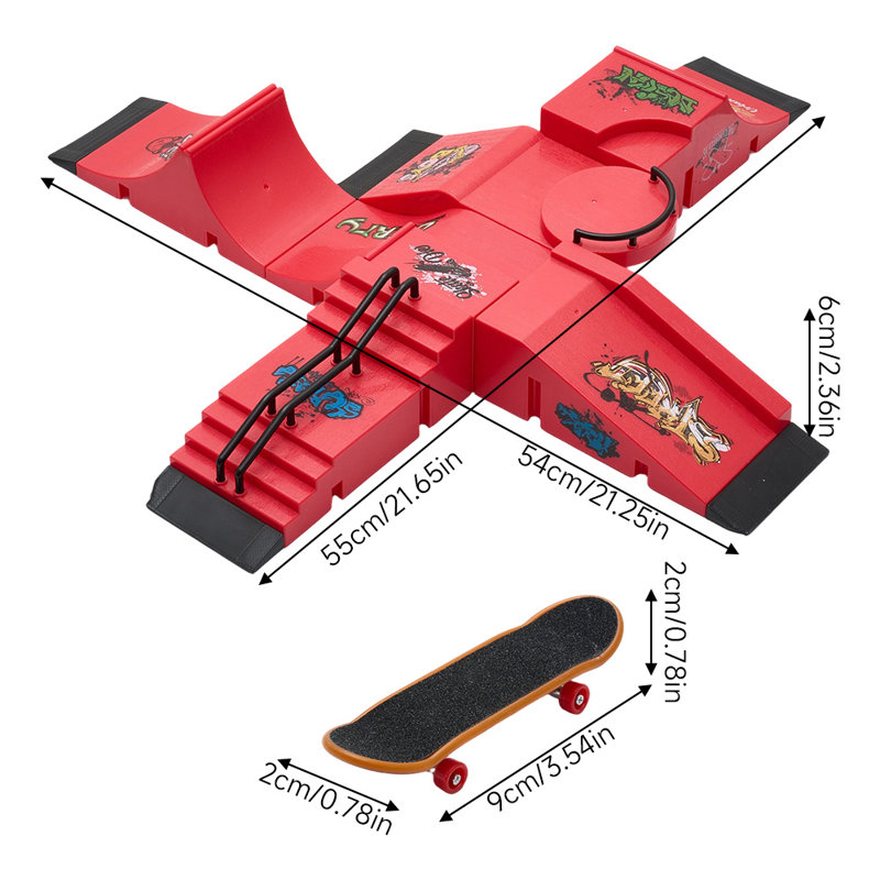 Finger Skateboard Park Set for Kids
