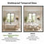 Miroir mural rectangulaire en verre trempé, suspendu horizontalement / verticalement pour la salle de bain-245838638-245838672
