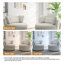 Fauteuil rembourré pivotant avec coussin (ensemble de 2)-116445229