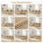 UI Furniture 146.4" W x 41.3" D x 33.1" H Light Camel Flannelette 4-Seater Modular Sectional Sofa-1991447128-1991447130