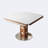 Sintered Stone Drop-Leaf Dining Table with Pedestal Base