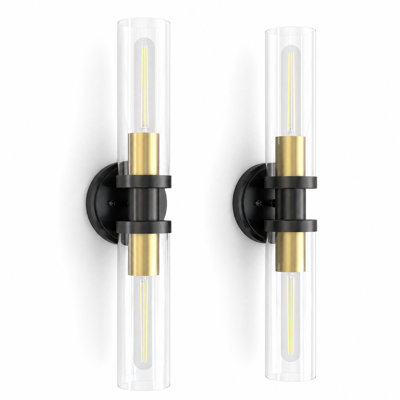 2-Head Barbell Cylindrical Wall Lamp