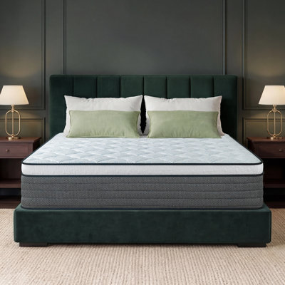 Matelas hybride ferme de 30 cm (12 pouces) – Soutien central renforcé, absence d'affaissement au milieu, confort respirant grâce aux fibres, convient aux personnes dormant sur le dos ou le ventre