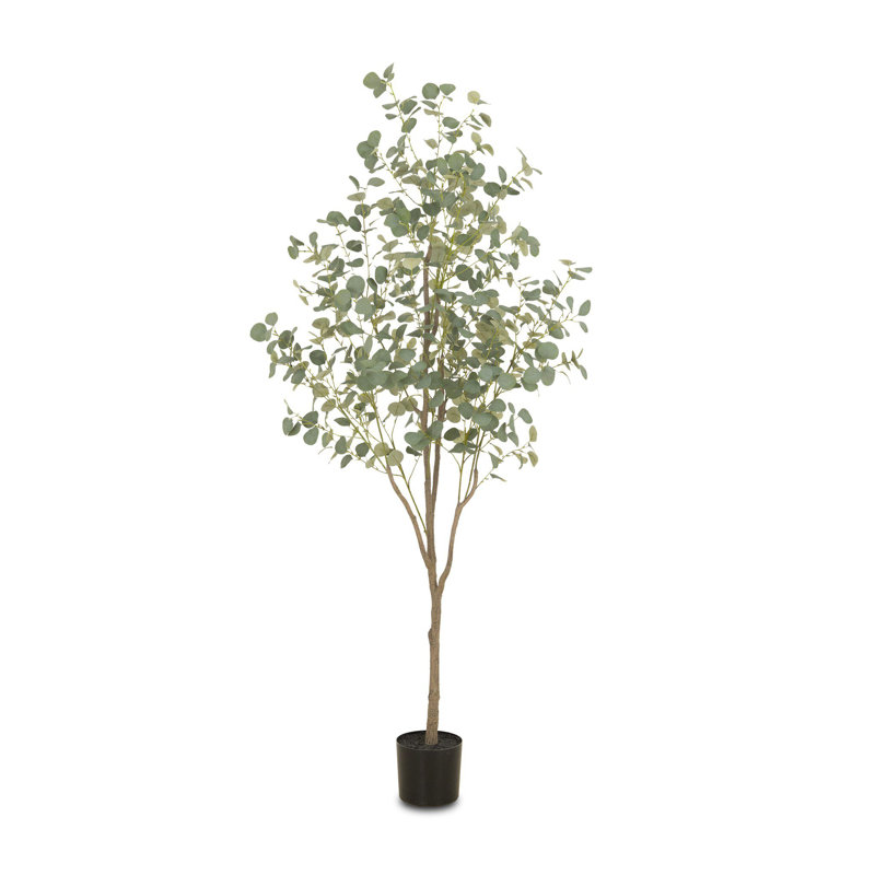 Faux Eucalyptus Tree-Faux Eucalyptus Tree-7'