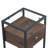 Alsa 23.6" Tall Glass Nightstand Hollow out 3 Tier Storage Cabinet with Drawers for Bedroom Living Room-1403040984