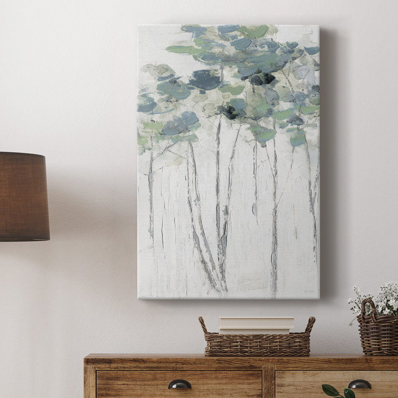 " Impasto Tree Line I ", 27" H x 18" W x 1" D