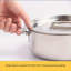 Moule à flan en acier inoxydable, 2,3 L (80 oz), pour la cuisson au four