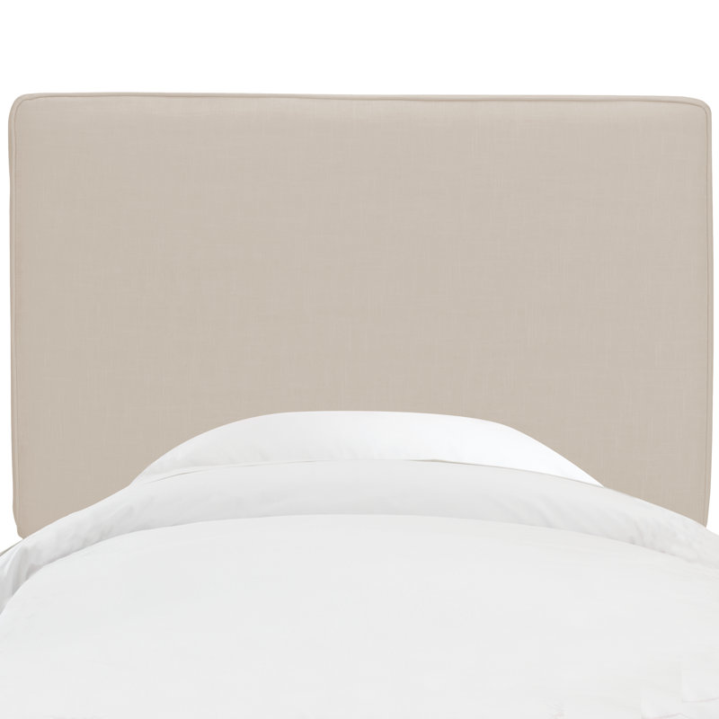 Tête de lit tapissier en lin Middleburg, Simple, Lin classique talc