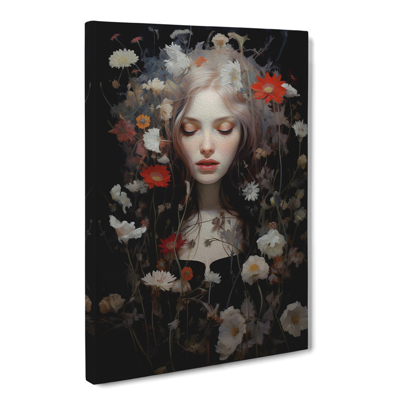Wildflowers Gothic - No Frame Print, 50cm H x 35cm W x 3cm D
