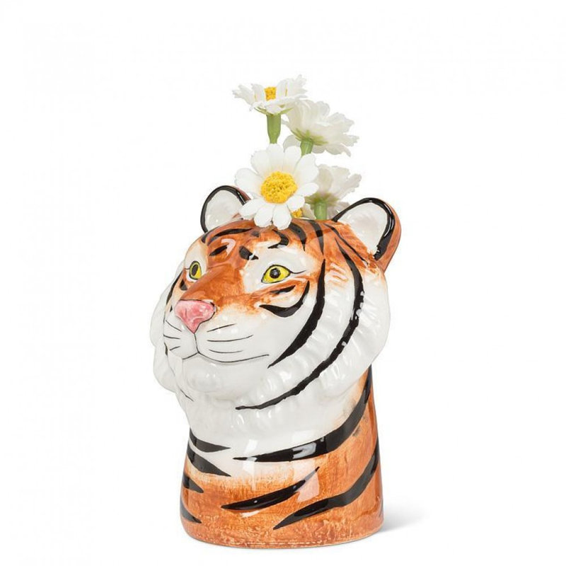 Vase majestueux tête de tigre