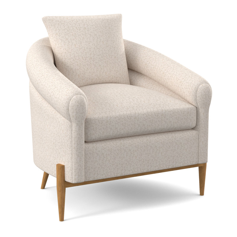 Jaxson Upholstered Armchair, Amber, Tortoise Shell Flax