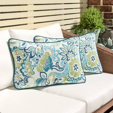 Winston Porter Strother Floral Polyester Indoor/Outdoor Throw Pillow &  Reviews