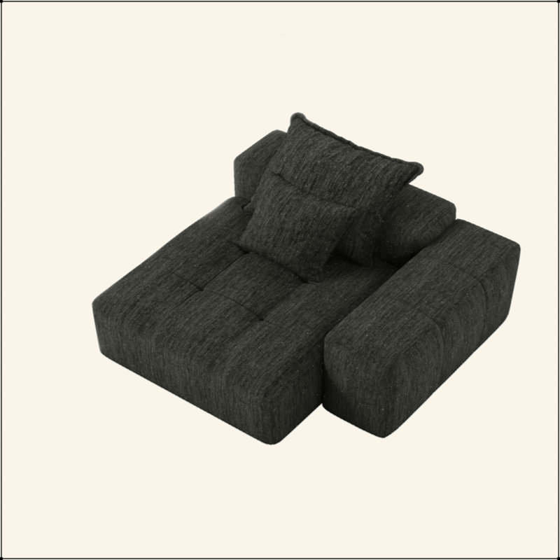 Canapé modulaire surdimensionné Modern, Noir