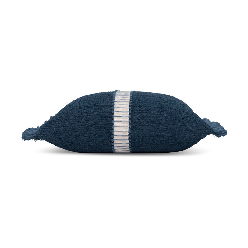 Deluxe Indigo Indoor/Outdoor Pillow Cover & Insert, 20" x 20", Square