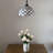 Decker Tiffany Pendant Lighting Plug in White Stained Glass Crystal Beans LED Bulb Included 12"W*12"D*60"H
