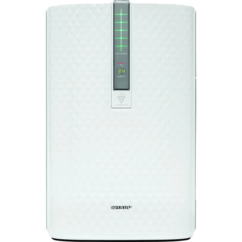 White Mobile Air Purifier with Humidifying Function and True HEPA Filter