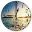 Horloge murale Yacht In The Sea