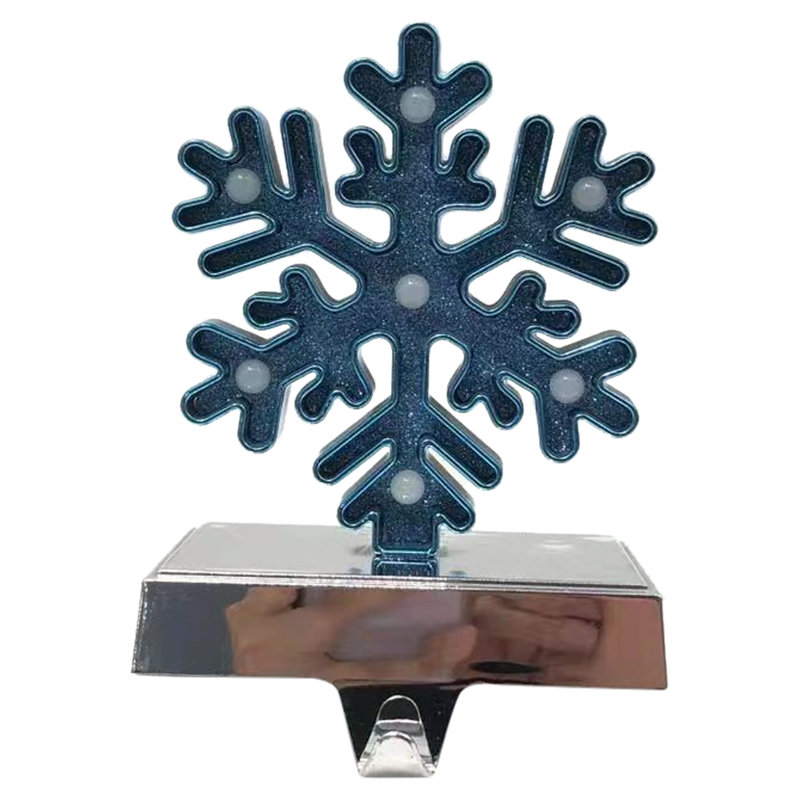 Porte-chaussette de Noël flocon de neige 7 pi