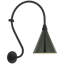 Thomas O'Brien, "Academy 15" Larrabee Barn Light in Matte Black with 9" White Conical Savannah Shade-1013252218-1013252223