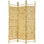 72" x 51" Bamboo Tree Burnt Shoji 3 Panel Room Divider